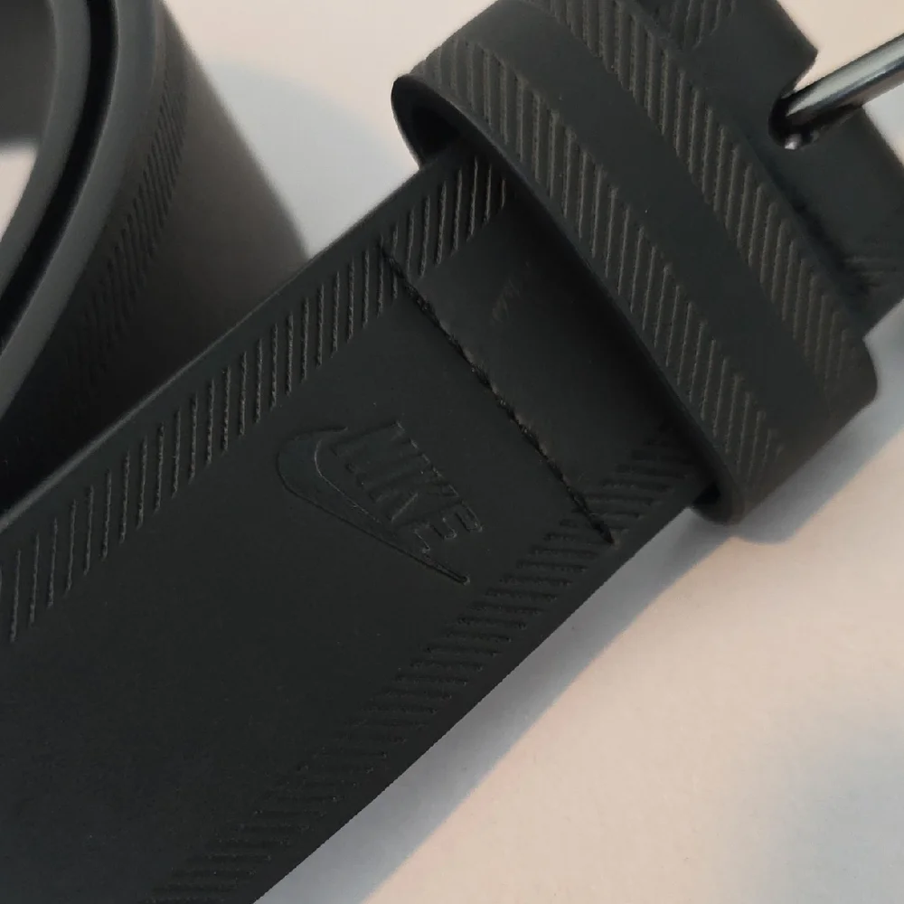 Nike Belt - Black Men’s Belt with Branded Silver Buckle 34 - 36